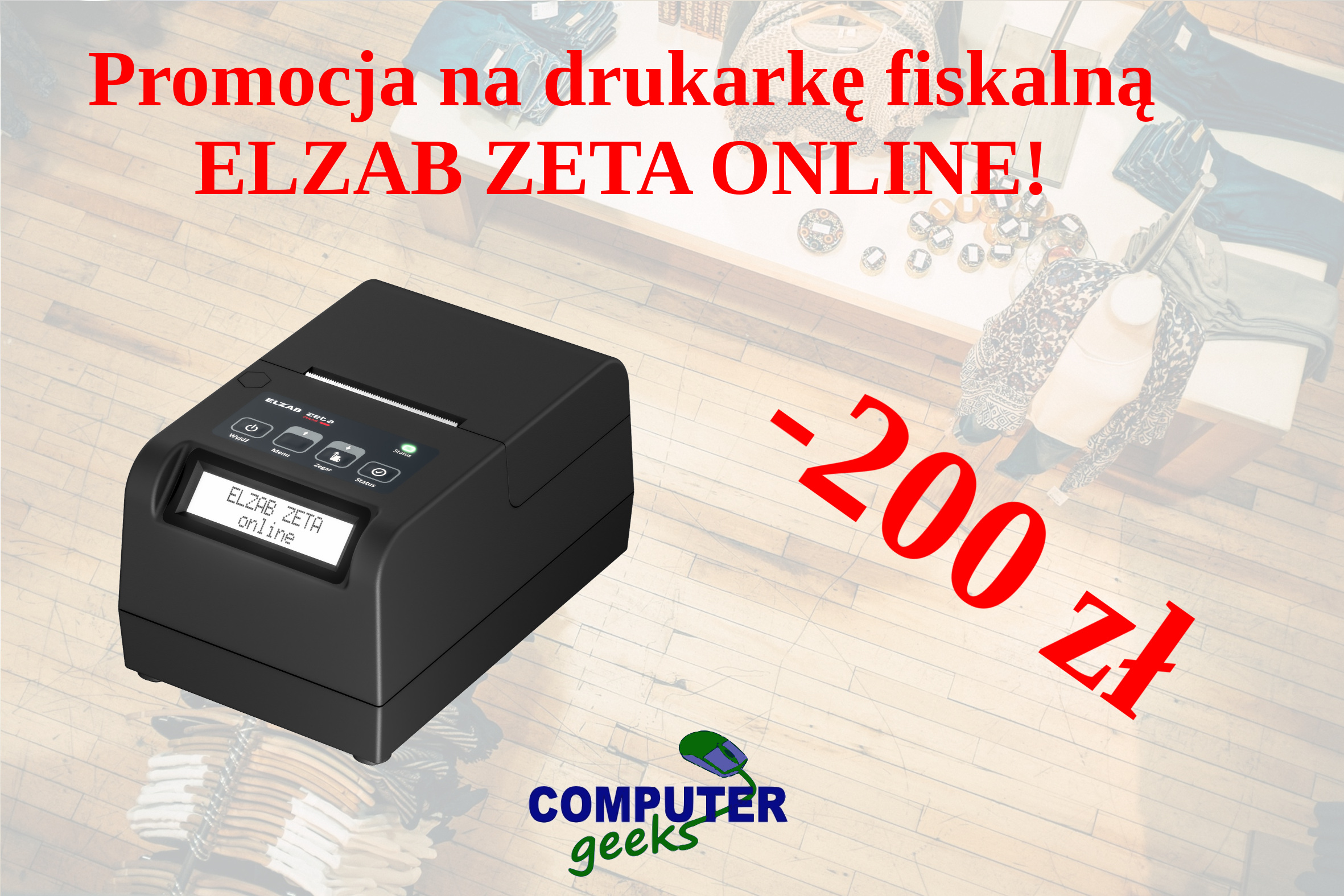 Promocja na drukarkę fiskalną Elzab Zeta ONLINE